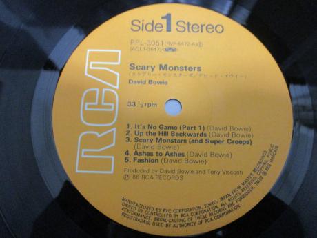 David Bowie Scary Monsters Japan Rare LP BLUE OBI