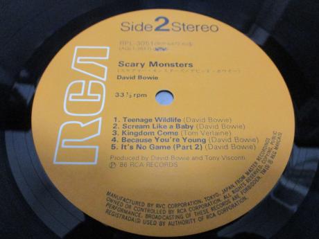David Bowie Scary Monsters Japan Rare LP BLUE OBI