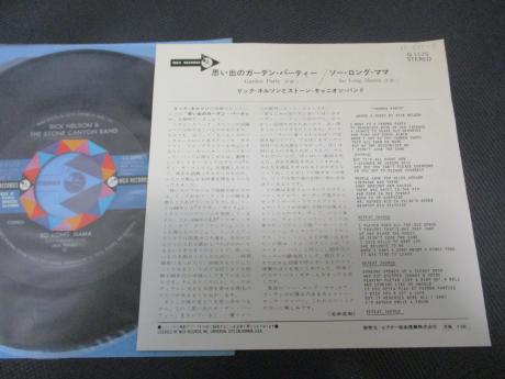 Rick Nelson Garden Party Japan Orig. 7" RARE PS