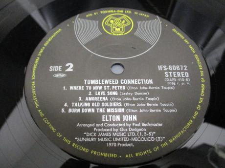 Elton John Tumbleweed Connection Japan Rare LP SILVER OBI