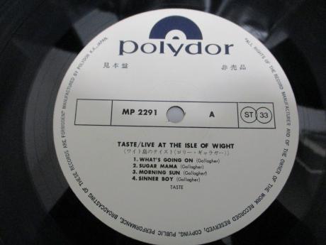 Rory Gallagher Taste Live at the Isle of Wight Japan Orig. PROMO LP OBI WHITE LABEL