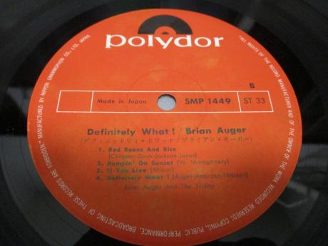 Brian Auger & The Trinity Definitely What ! Japan Orig. LP G/F DIF