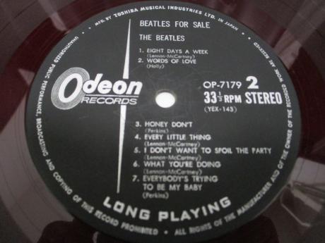Beatles For Sale Japan Early Press LP G/F ODEON RED WAX