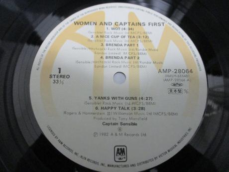 Captain Sensible Women And Captains First Japan Orig. PROMO LP OBI