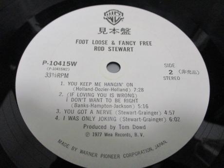 Rod Stewart Foot Loose & Fancy Free Japan Orig. PROMO LP OBI WHITE LABEL