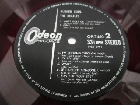 Beatles Rubber Soul Japan Orig. LP ODEON RED WAX