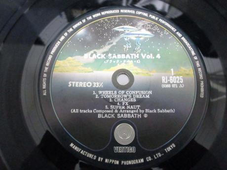 Black Sabbath Vol 4 Japan Rare LP RED OBI DIF COVER