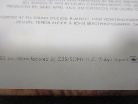 Bruce Springsteen The Wild Innocent Japan Early Press LP WHITE OBI