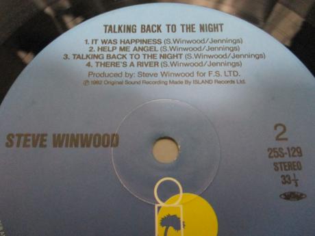 Steve Winwood Talking Back To The Night Japan Orig. LP OBI