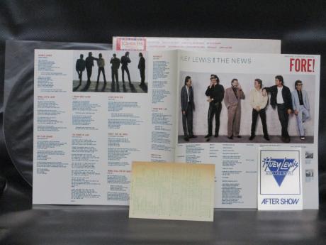 Huey Lewis and the News Fore! Japan Orig. LP OBI + RARE STICKER