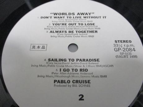 Pablo Cruise Worlds Away Japan Orig. PROMO LP OBI WHITE LABEL