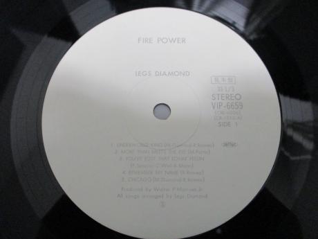 Legs Diamond Fire Power Japan Orig. PROMO LP WHITE LABEL
