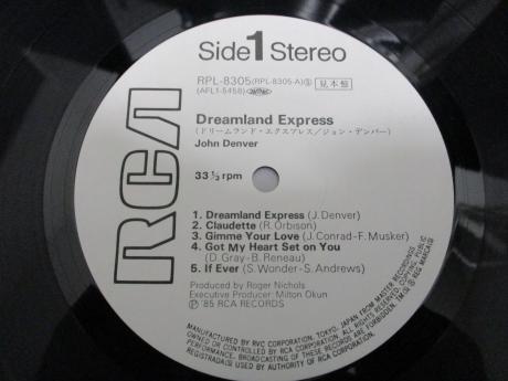 John Denver Dreamland Express Japan Orig. PROMO LP OBI WHITE LABEL