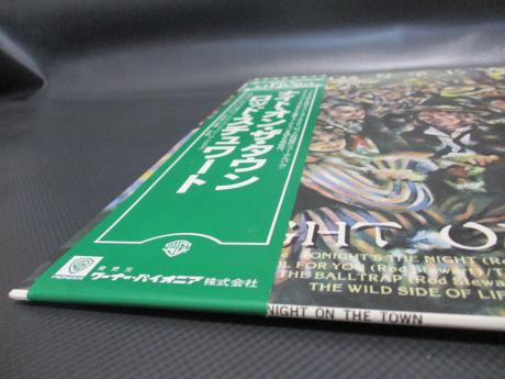 Rod Stewart Night on the Town Japan Tour ED LP GREEN OBI
