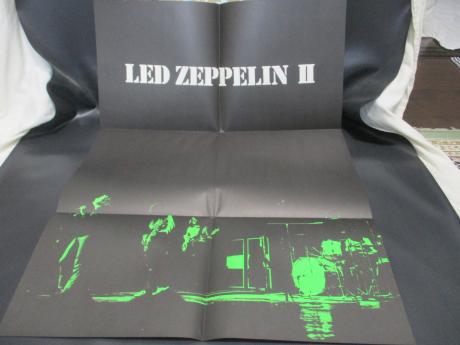 Led Zeppelin 2nd II Japan Rare LP OBI BIG POSTER