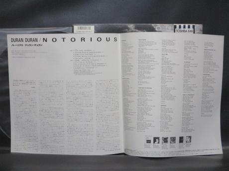 Duran Duran Notorious Japan Orig. LP OBI INSERT