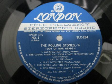 Rolling Stones 4 Out Of Our Heads Japan Early LP G/F DIF POSTER
