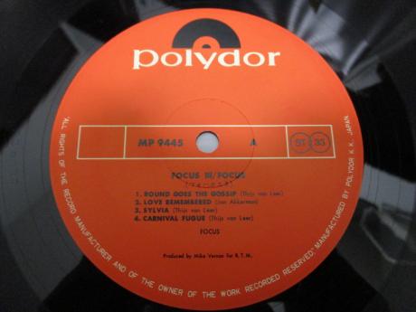 Focus Focus 3 Japan Orig. 2LP OBI INSERT