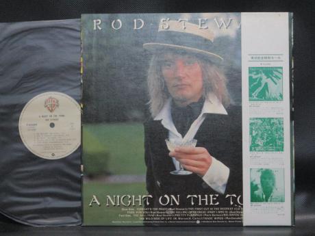 Rod Stewart Night on the Town Japan Tour ED LP GREEN OBI