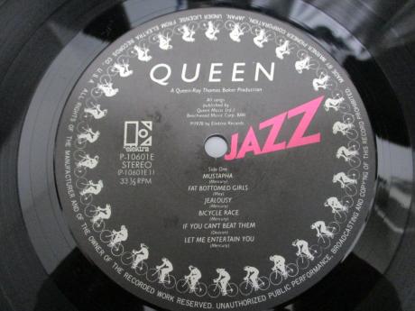 Queen Jazz Japan Orig. LP OBI RARE POSTER COMPLETE