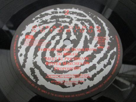 Duran Duran Notorious Japan Orig. LP OBI INSERT
