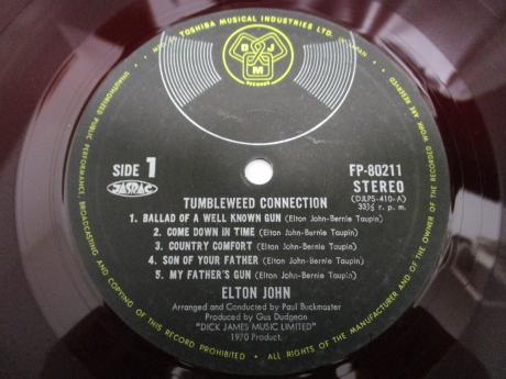 Elton John Tumbleweed Connection Japan Orig. LP OBI RED WAX