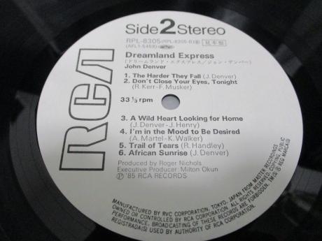 John Denver Dreamland Express Japan Orig. PROMO LP OBI WHITE LABEL