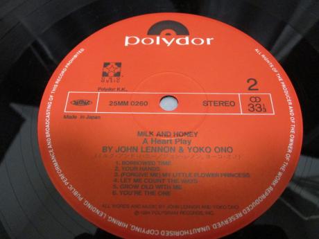 John Lennon & Yoko Ono Milk and Honey Japan Orig. LP OBI