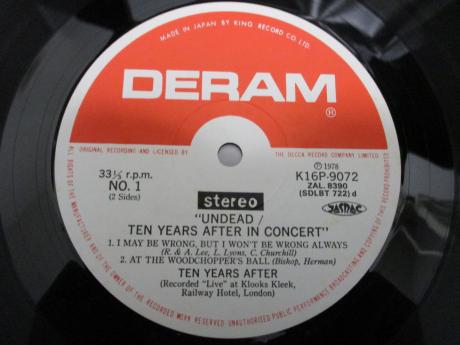Ten Years After Undead Ten Years After in Concert Japan LTD LP OBI