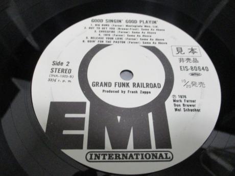 Grand Funk Railroad Good Singin’ Good Playin’ Japan Orig. PROMO LP OBI WHITE LABEL
