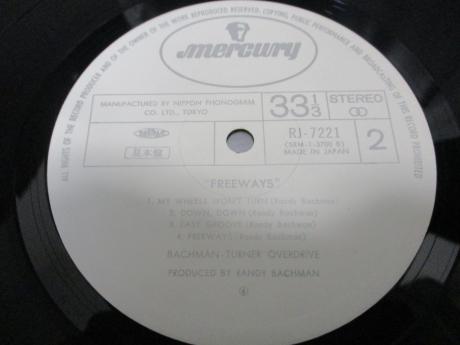Bachman-Turner Overdrive Freeways Japan Orig. PROMO LP OBI WHITE LABEL