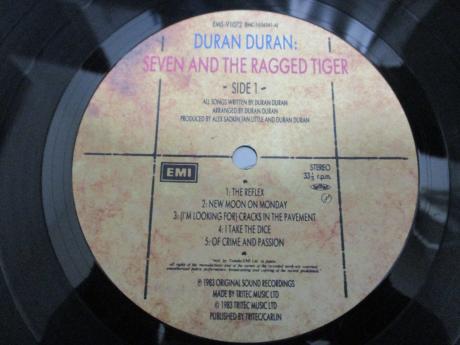 Duran Duran Seven And The Ragged Tiger Japan Early Press LP OBI