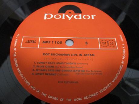 Roy Buchanan Live in Japan Japan Orig. LP OBI INSERT