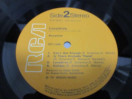 Scorpions Lovedrive Japan Orig. LP OBI INSERTS