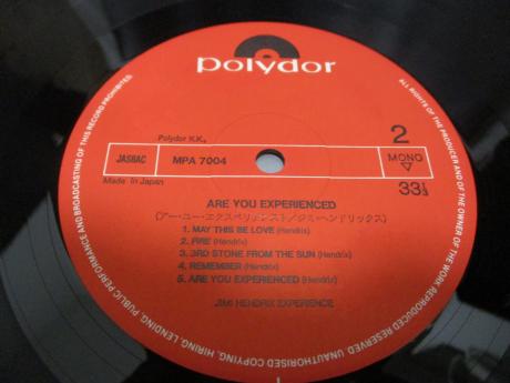 Jimi Hendrix Experience Are You Experienced Japan Rare LP GREEN OBI