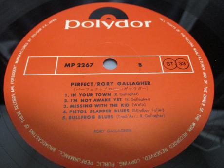 Rory Gallagher Perfect Japan ONLY LP CORNER OBI RARE POSTER