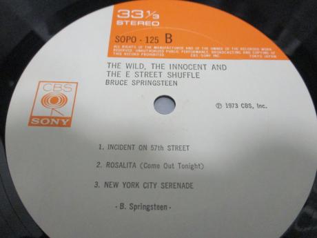 Bruce Springsteen The Wild Innocent Japan Early Press LP WHITE OBI