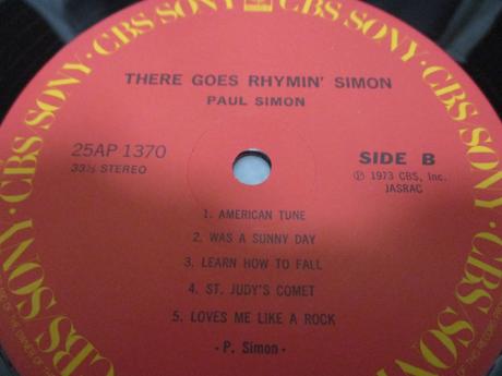 Paul Simon There Goes Rhymin' Simon Japan Rare LP SILVER OBI