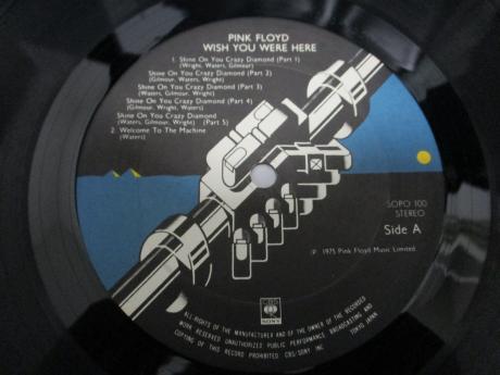 Pink Floyd Wish You Were Here Japan Orig. LP POSTCARD