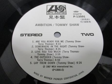 Styx Tommy Shaw Ambition Japan Orig. PROMO LP OBI WHITE LABEL