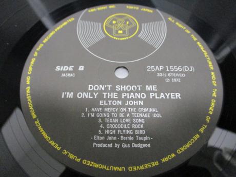 Elton John Don't Shoot Me I'm Only The Piano Player Japan Rare LP RED & BLACK OBI