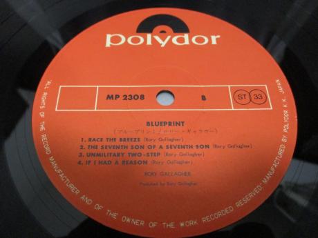 Rory Gallagher Blueprint Japan Orig. LP OBI INSERT