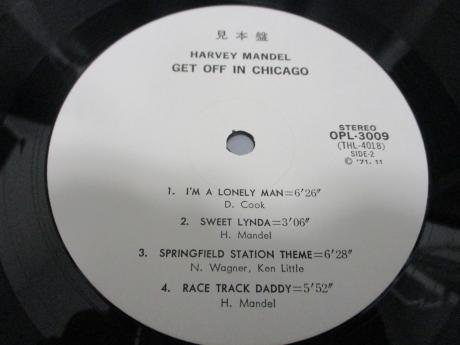 Harvey Mandel Get Off In Chicago Japan Orig. PROMO LP OBI WHITE LABEL