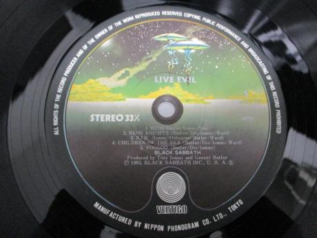 Black Sabbath Live Evil Japan Orig. 2LP OBI