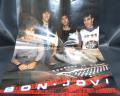 Bon Jovi 7800° Fahrenheit Japan Orig. LP OBI POSTER STICKER
